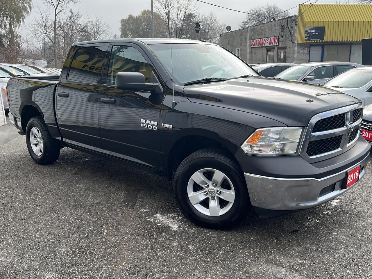 2016 RAM 1500 ST/4WD/QREW CAP/P.GROUB/ALLOYS/HI WAY KMS/SHARP