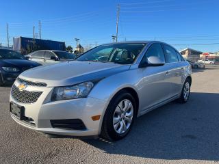2014 Chevrolet Cruze LT comes in excellent condition, LOW KILOMETRES, Meticulously maintained, keyless entry, remote starter, power steering, power doors lock, power windows, Cruze control, Bluetooth...& much more...fully certified included in the price, HST & Licensing extra, this vehicle has been serviced in 2015, 2016, 2017. 2018  &  .......up to recent in Chevrolet Store..... ..........Please contact us @ 416-543-4438 for more details....At Rideflex Auto Inc. we are serving our clients across G.T.A, Toronto, Vaughan, Richmond Hill, Newmarket, Bradford, Markham, Mississauga, Scarborough, Pickering, Ajax, Oakville, Hamilton, Brampton, Waterloo, Burlington, Aurora, Milton, Whitby, Kitchener London, Brantford, Barrie, Milton.......<br><div>Buy with confidence from Rideflex Auto</div>
