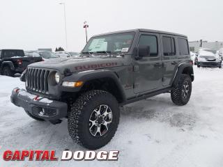 This Jeep Wrangler boasts a Intercooled Turbo Premium Unleaded I-4 2.0 L engine powering this Automatic transmission. WHEELS: 17 X 7.5 POLISHED ALUMINUM W/BLACK, TRANSMISSION: 8-SPEED TORQUEFLITE AUTO -inc: Selec-Speed Control, TIRES: LT285/70R17C BSW ON/OFF-ROAD (STD).*This Jeep Wrangler Comes Equipped with These Options *QUICK ORDER PACKAGE 22R RUBICON -inc: Engine: 2.0L DOHC I-4 DI Turbo w/ESS, Transmission: 8-Speed TorqueFlite Auto , STING-GREY, GVWR: 2,630 KGS (5,800 LBS) (STD), ENGINE: 2.0L DOHC I-4 DI TURBO W/ESS, BODY-COLOUR 3-PIECE HARDTOP -inc: Freedom Panel Storage Bag, Rear Window Defroster, Rear Window Wiper w/Washer, BLACK, CLOTH SEATS W/RUBICON LOGO & UTILITY GRID, 4.10 REAR AXLE RATIO (STD), Voice Activated Dual Zone Front Automatic Air Conditioning, Variable Intermittent Wipers, Urethane Gear Shifter Material.* Why Buy From Us? *Thank you for choosing Capital Dodge as your preferred dealership. We have been helping customers and families here in Ottawa for over 60 years. From our old location on Carling Avenue to our Brand New Dealership here in Kanata, at the Palladium AutoPark. If youre looking for the best price, best selection and best service, please come on in to Capital Dodge and our Friendly Staff will be happy to help you with all of your Driving Needs. You Always Save More at Ottawas Favourite Chrysler Store* Stop By Today *Come in for a quick visit at Capital Dodge Chrysler Jeep, 2500 Palladium Dr Unit 1200, Kanata, ON K2V 1E2 to claim your Jeep Wrangler!