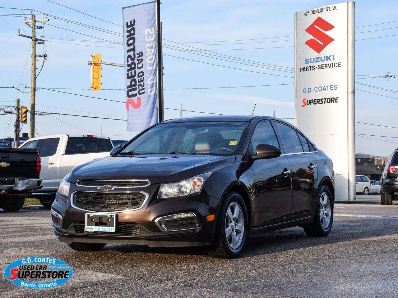 Used 2015 Chevrolet Cruze 2LT ~Heated Leather ~Camera ~Bluetooth ~Moonroof for sale in Barrie, ON