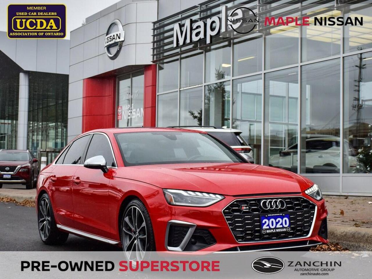 Used 2020 Audi S4 Technik Quattro Navi Blind Spot 360 Cam Moonroof for sale in Maple, ON