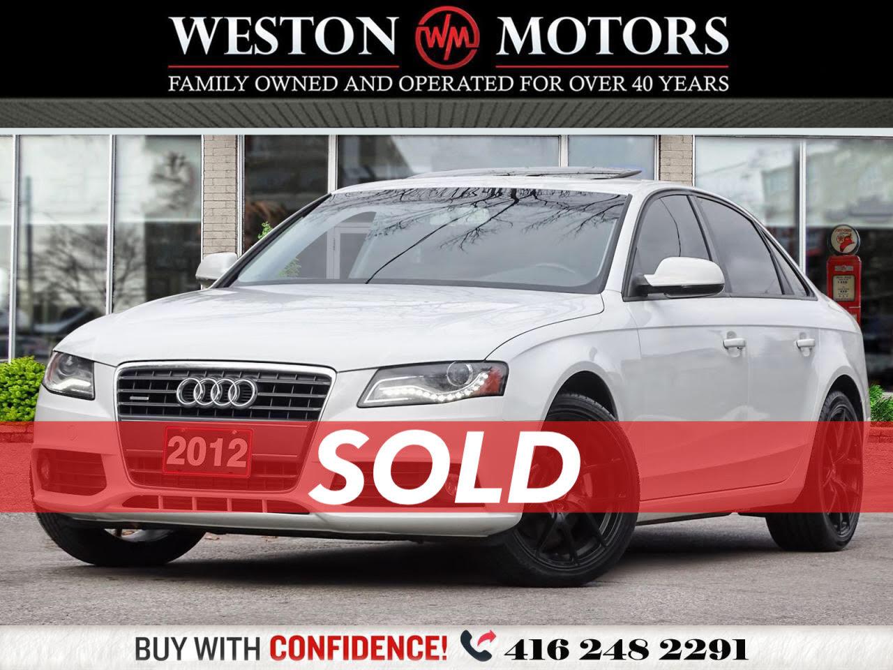 2012 Audi A4 QUATTRO 2.0T*AWD*SUNROOF!!*