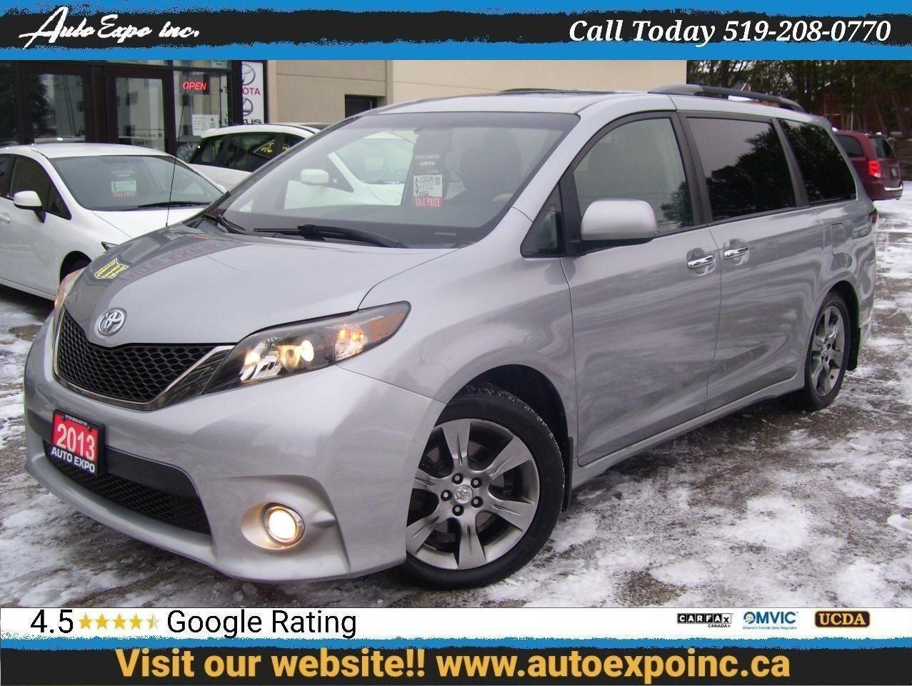2013 Toyota Sienna SE,8 Passengers,Sunroof,DVD player,Tinted,Fog's,,, - Photo #1