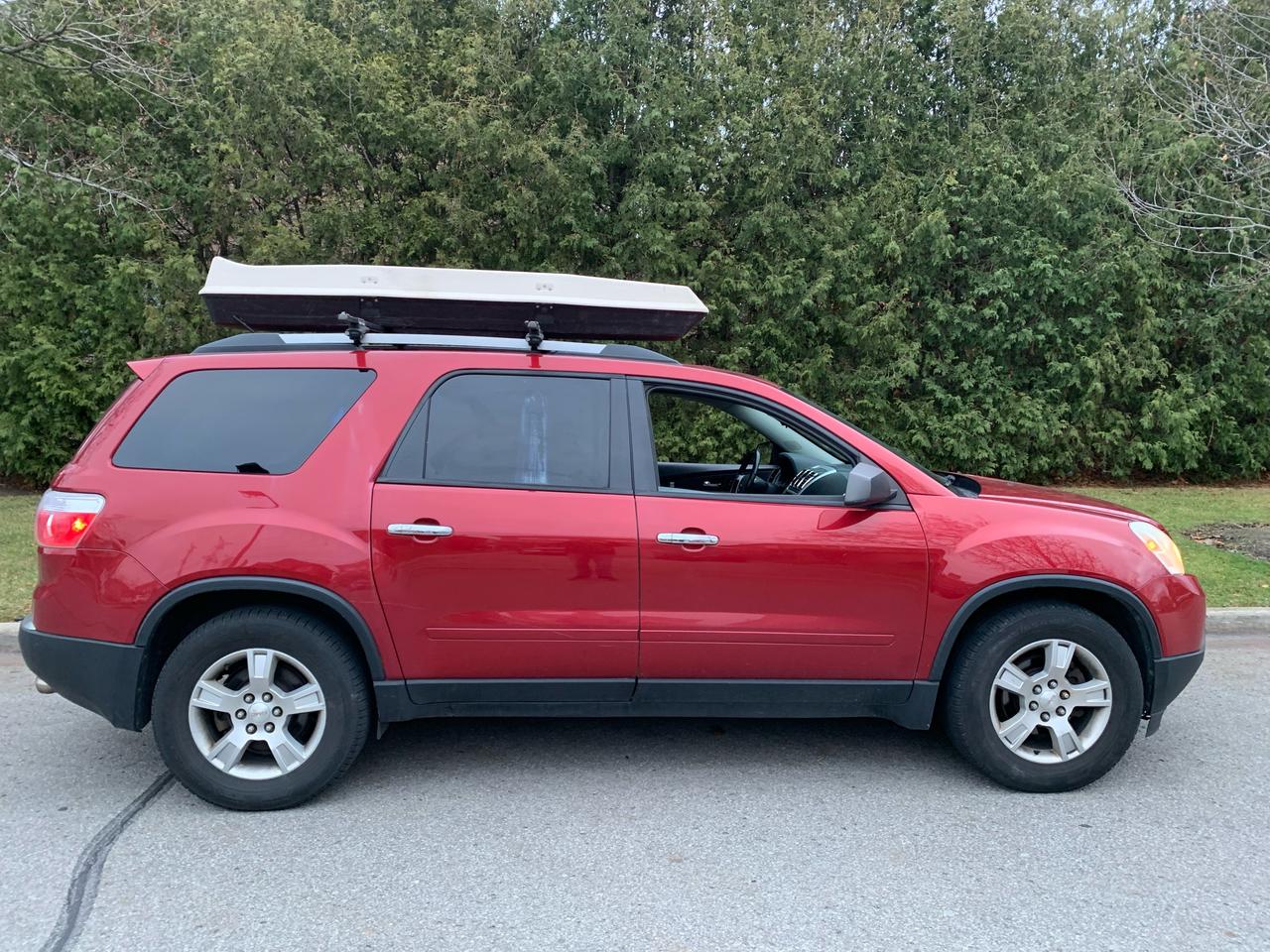 <p><span style=text-decoration: underline;><strong style=font-size: 1em;><em>ONLY $3,990.00!!&nbsp; SELLING AS IS (NOT CERTIFIED) - AS TRADED-IN!! INCLUDES WINTER TIRES/RIMS, ROOF RACK, AND BICYCLE&nbsp; ROOF RACK.</em></strong></span></p><p>2012 GMC ACADIA -<em><strong> 8</strong><strong><em>&nbsp;</em>PASSENGER (3 ROW SEATING)***ALL-WHEEL-DRIVE, V6 ENGINE (3.6 LITRE)</strong></em>*** FULLY EQUIPPED INCLUDING AUTOMATIC TRANSMISSION, AIR CONDITIONING, CRUISE CONTROL, KEYLESS ENTRY, PS, PB, PM, PDL, AND MUCH MORE!</p><p><span style=text-decoration: underline;><em><strong>&nbsp;THE FOLLOWING FEATURES LISTED BELOW ARE ALL INCLUDED IN THE SELLING PRICE:</strong></em></span></p><p><strong><em>***CARFAX&nbsp;</em>VEHICLE HISTORY REPORT - CLICK ON LINK&nbsp; BELOW TO VIEW FREE REPORT!</strong></p><p><em><strong>https://vhr.carfax.ca/?id=nzVAHgBWhNXZgav5sTs0PcsspcFjkwrw</strong></em></p><p>&nbsp;</p><p><strong><em>***</em>ORIGINAL OWNERS MANUAL&nbsp;</strong></p><p><strong>***4 WINTER TIRES/RIMS, ROOF RACK AND BICYCLE ROOF RACK ALSO INCLUDED IN SELLING PRICE!!</strong></p><p>&nbsp;</p><p>ONLY $3,990.00 PLUS HST, LICENCE & OMVIC ($10.00) FEE EXTRA.&nbsp;</p><p>NO OTHER (HIDDEN) FEES EVER!</p><p>YOU CERTIFY AND YOU SAVE $$$&nbsp;</p><p><span style=text-decoration: underline;><strong><em>AT THIS PRICE&nbsp;<em><strong>(</strong></em>NOT CERTIFIED) - SOLD AS IS / AS TRADED-IN</em></strong></span><em>, </em>This vehicle is being sold &ldquo;AS IS,&rdquo; unfit, not e-tested and is not represented as being in road worthy condition, mechanically sound or maintained at any guaranteed level of quality. The vehicle may not be fit for use as a means of transportation and may require substantial repairs at the purchaser&rsquo;s expense. It may not be possible to register the vehicle to be driven in its current condition.&rdquo;</p><p>FEEL FREE TO BRING YOUR PERESONAL TECHNICIAN ALONG TO INSPECT, AND TEST DRIVE, THIS VEHICLE <strong>PRIOR&nbsp;</strong>TO PURCHASING.</p><p><em><strong>PLEASE CALL 416-274-AUTO (2886) TO SCHEDULE AN APPOINTMENT, AND TO ENSURE THAT THE VEHICLE OF YOUR CHOICE IS STILL AVAILABLE, AND IS ON-SITE.</strong></em></p><p><em><strong>RICHSTONE FINE CARS INC.</strong></em></p><p><em><strong>855 ALNESS STREET, UNIT 17</strong></em></p><p><em><strong>TORONTO, ONTARIO M3J 2X3</strong></em></p><p><em><strong>416-274-AUTO (2886)</strong></em></p><p>WE ARE AN OMVIC CERTIFIED DEALER AND PROUD MEMBER OF THE UCDA (SINCE 2000).</p><p>&nbsp;</p><p>&nbsp;</p><p>&nbsp;</p><p>&nbsp;</p><p>&nbsp;</p>