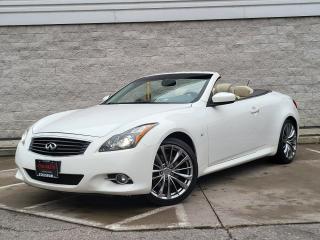 Used 2014 Infiniti Q60 Convertible SPORT CONVERTIBLE-TECH PKG-NAVIGATION-CAMERA-MINT! for sale in Toronto, ON