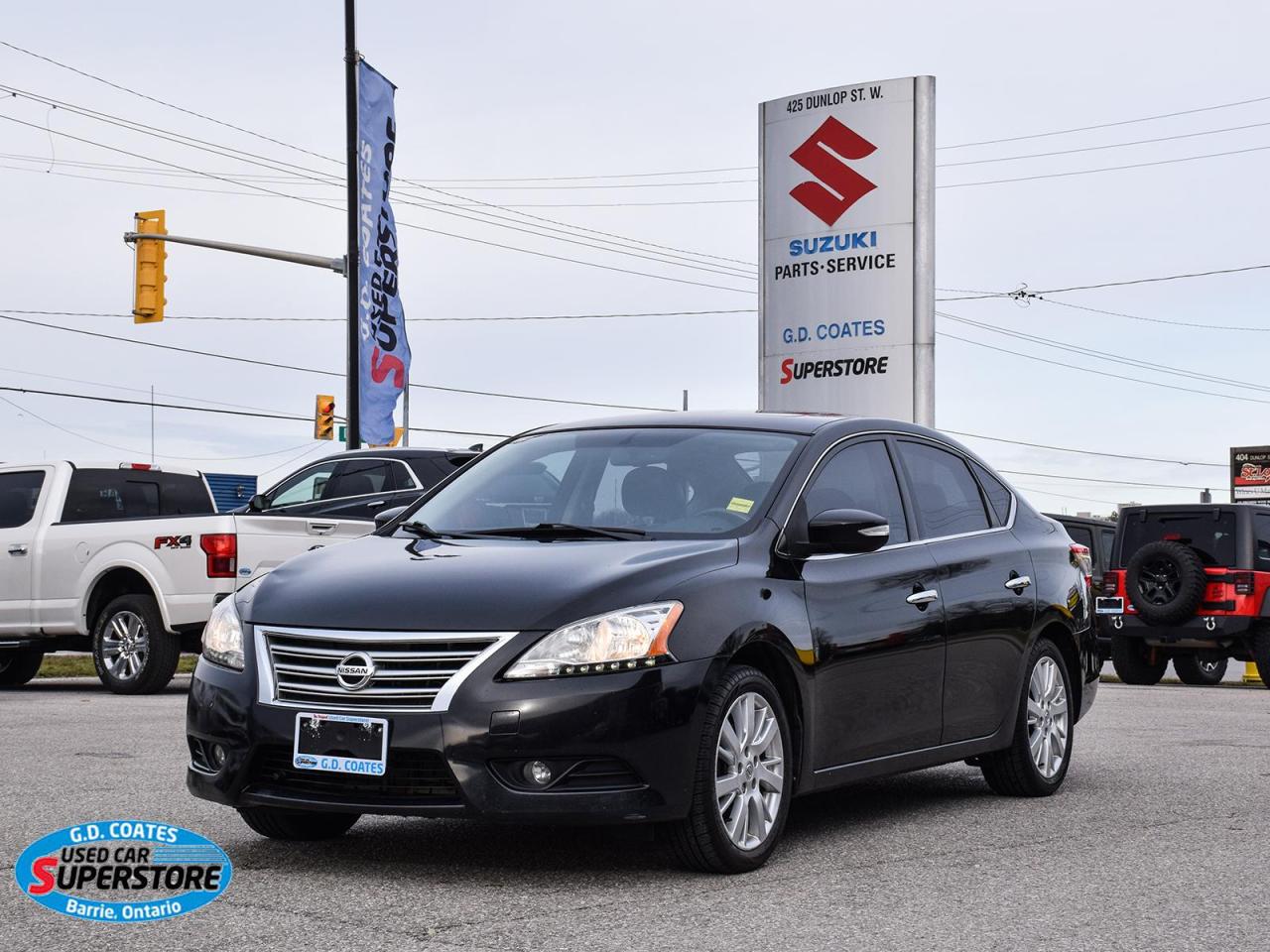 Used 2013 Nissan Sentra SV ~Nav ~Cam ~Leather ~Bluetooth ~Moonroof ~Alloys for sale in Barrie, ON