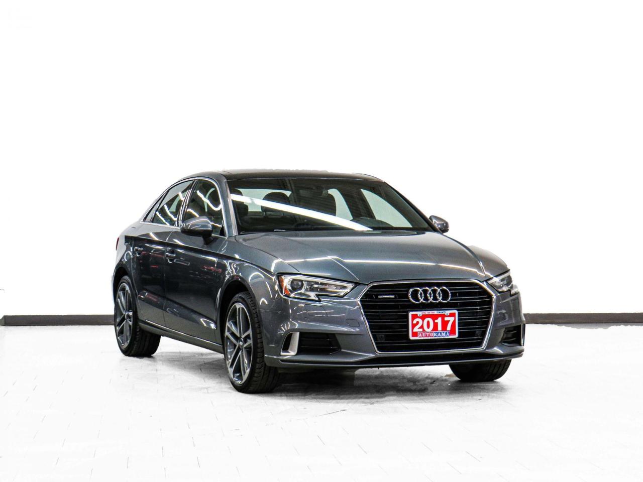 2017 Audi A3 PROGRESSIV | Quattro | Leather | Sunroof | CarPlay