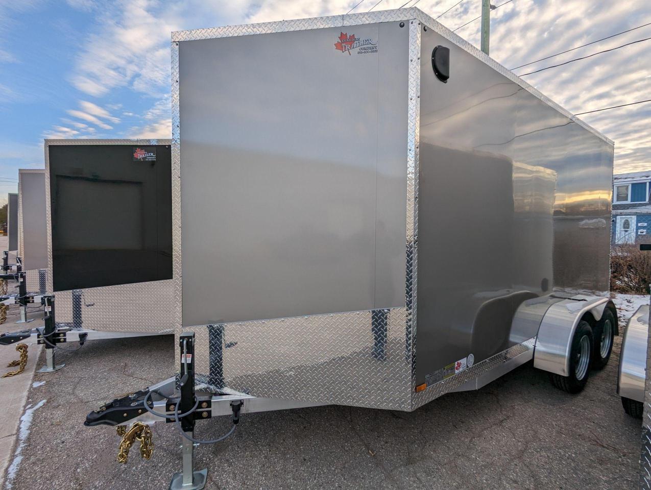 2023 Canadian Trailer Company 7x14 V Nose Cargo Trailer Aluminum