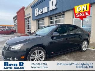 <b><br> <br></b><br> Hurry on this one! Marked down from $13995 - you save $2000.The compact 2012 Chevrolet Cruze offers a spacious cabin, an attractive look, and great fuel-efficiency all at a price that makes it easy to live with. Who says low-cost compact cars have to be boring? The Chevy Cruze has all of the functionality and efficiency of a compact sedan while showing off a distinct look inside and out. It also comes with the reliability that Chevy is famous for. With the Chevy Cruze, getting there is part of the fun. This sedan has 159,812 kms. Its black granite metallic in colour . It has an automatic transmission and is powered by a smooth engine. It may have some remaining factory warranty, please check with dealer for details. <br> <br/><br>Our used vehicle selection is always changing. Watch www.benrauto.com/inventory for most accurate info. We offer easy, comprehensive financing and extended warranty options on all used vehicles. </br><br><br>Please feel free to browse our online inventory, schedule a test drive, and investigate financing options. You can also request more information about any vehicle by emailing benrauto@gmail.com, text or call 204-326-2220. If you are looking for a vehicle you dont see, contact us, and well find it for you, at a wholesale price. We look forward to doing business with you! </br> o~o