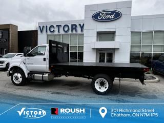 New 2023 Ford Super Duty F-650 STRAIGHT FRAME BASE 14.39 ft steel flat deck for sale in Chatham, ON