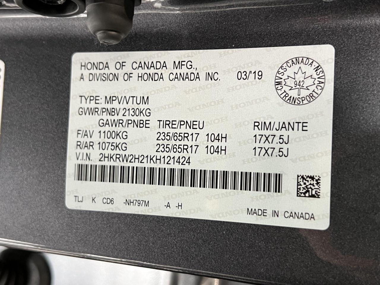 2019 Honda CR-V LX AWD+AdaptiveCruise+LaneKeep Assist+CLEAN CARFAX Photo101