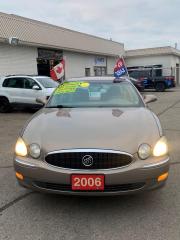 <p><em><strong>RH AUTO SALES AND SERVICES BRESLAU </strong></em></p><p><em><strong>2067 VICTORIA ST N, UNIT 2, BRESLAU, ON, N0B1M0</strong></em></p><p><em><strong>226-444-4006  or 226-240-7618</strong></em></p><p>COME VISIT OUR NEW LOCATION AT 2067 VICTORIA ST N, UNIT 2, BRESLAU, ON, N0B1M0 AND CHECK OUT OUR VARIED COLLECTION OF USED CARS AND BE SURE TO  FIND WHATS BEST SUITED FOR YOU !!!</p><p>LOW LOW KM ,,,,,</p><p>2006 Buick Allure 6-cylinder, automatic with 166434 KM  in excellent condition, very clean in & out, drive smooth, no rust, oil spry yearly, very clean interiore, no accident</p><p>power windows, locks, steering, mirrors, tilt steering wheel, A/C, power seats, leather seats, heated seats, Cd player, sunroof, remote starter, and more.........</p><p> </p><p>This car comes with safety, 3 Months or 3000 km warranty limited superior protection that cover up to $1000 per claim.</p><p> </p><p>Selling for $ 5999 PLUS TAX, license fee.</p><p>Please contact us at 226-444-4006 or 226-240-7618</p><p>RH Auto Sales & Services 2067 Victoria ST, N, #2, Breslau ON. N0B1M0</p>