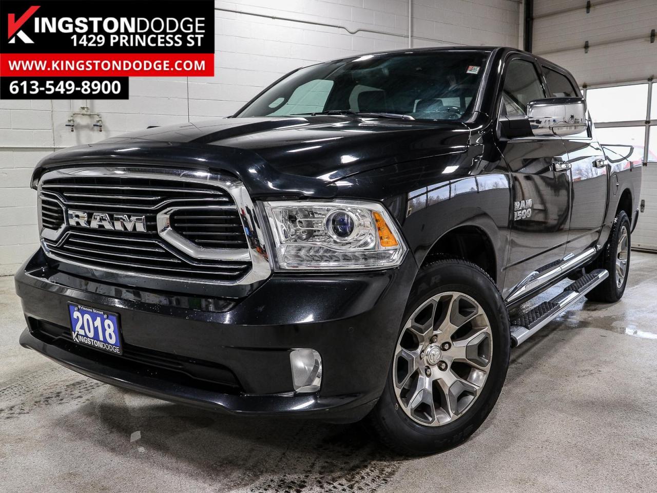 Used 2018 RAM 1500 Longhorn LIMITED CREW CAB | NAVIGATION | LEATHER SEATING | POWER SUNROOF for sale in Kingston, ON