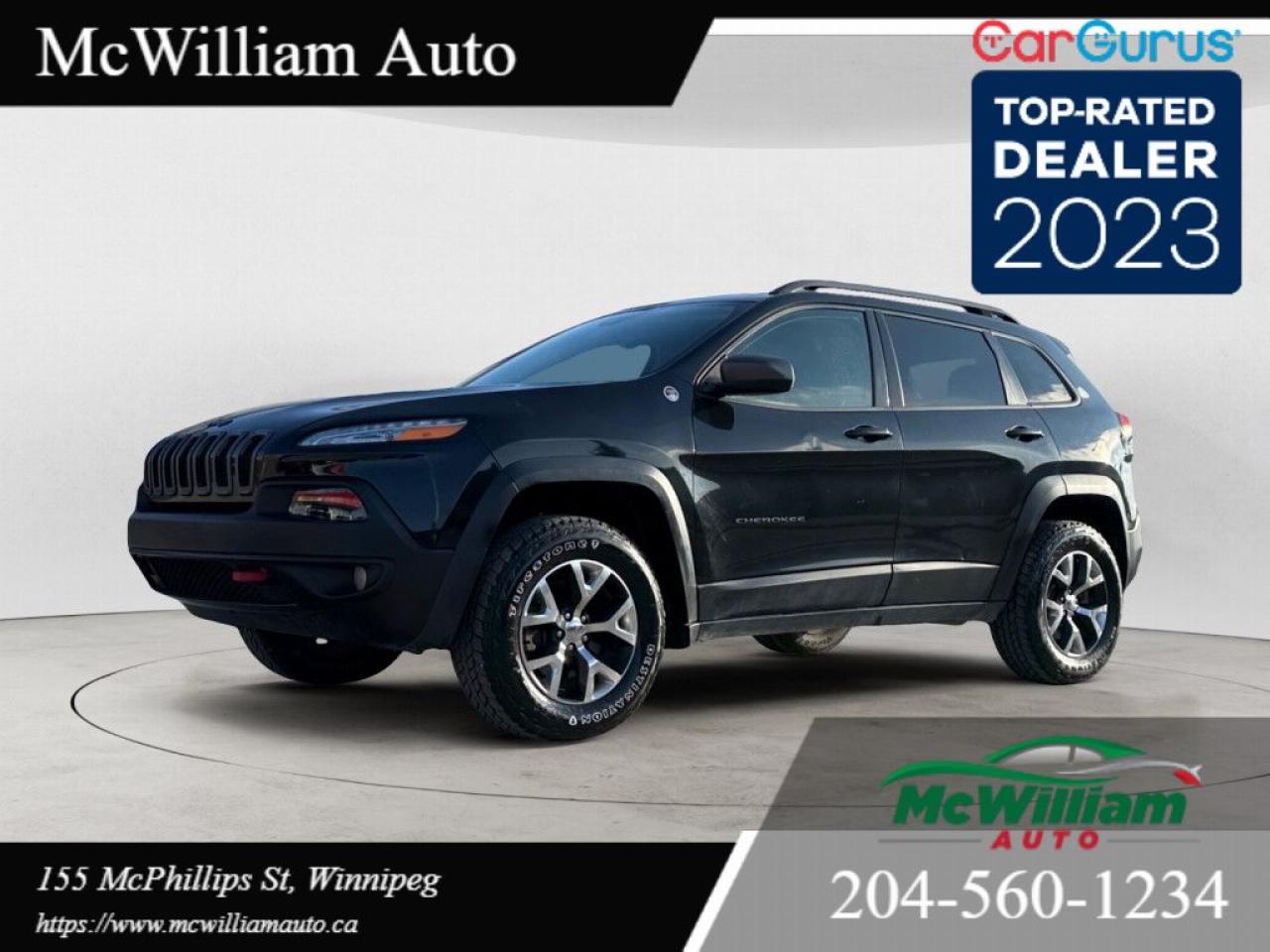 Used 2016 Jeep Cherokee Trail Hawk 4WD *CLEAN TITLE* *BACK UP CAMERA* for sale in Winnipeg, MB