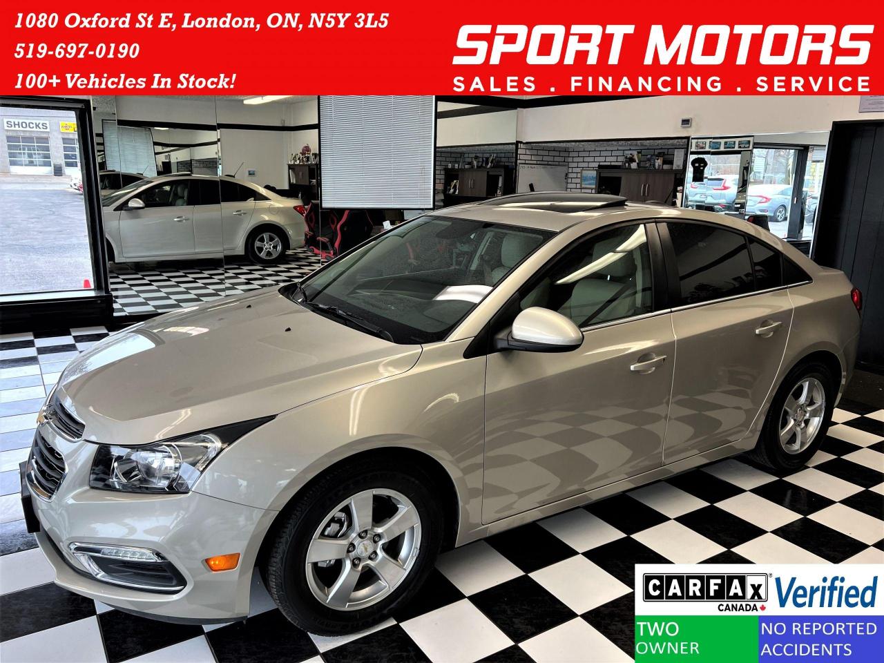 2015 Chevrolet Cruze 2LT+Leather+Roof+Remote Start+Camera+CLEAN CARFAX - Photo #1