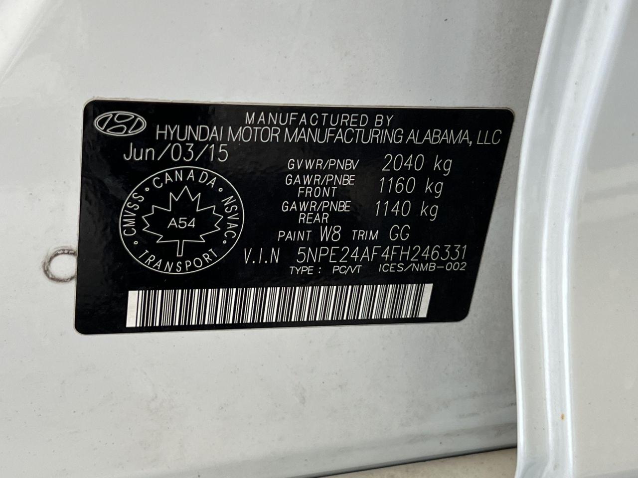 2015 Hyundai Sonata GL+New Tires+Camera+Bluetooth+Heated Seats Photo88