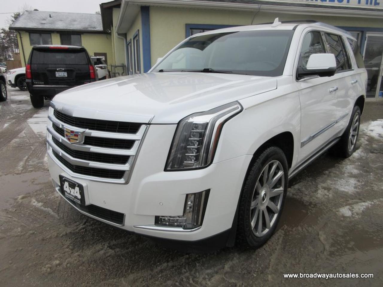 2016 Cadillac Escalade LOADED PREMIUM-MODEL 7 PASSENGER 6.2L - V8.. 4X4.. CAPTAINS.. 3RD ROW.. NAVIGATION.. DVD PLAYER.. SUNROOF.. LEATHER.. HEATED SEATS & WHEEL..
