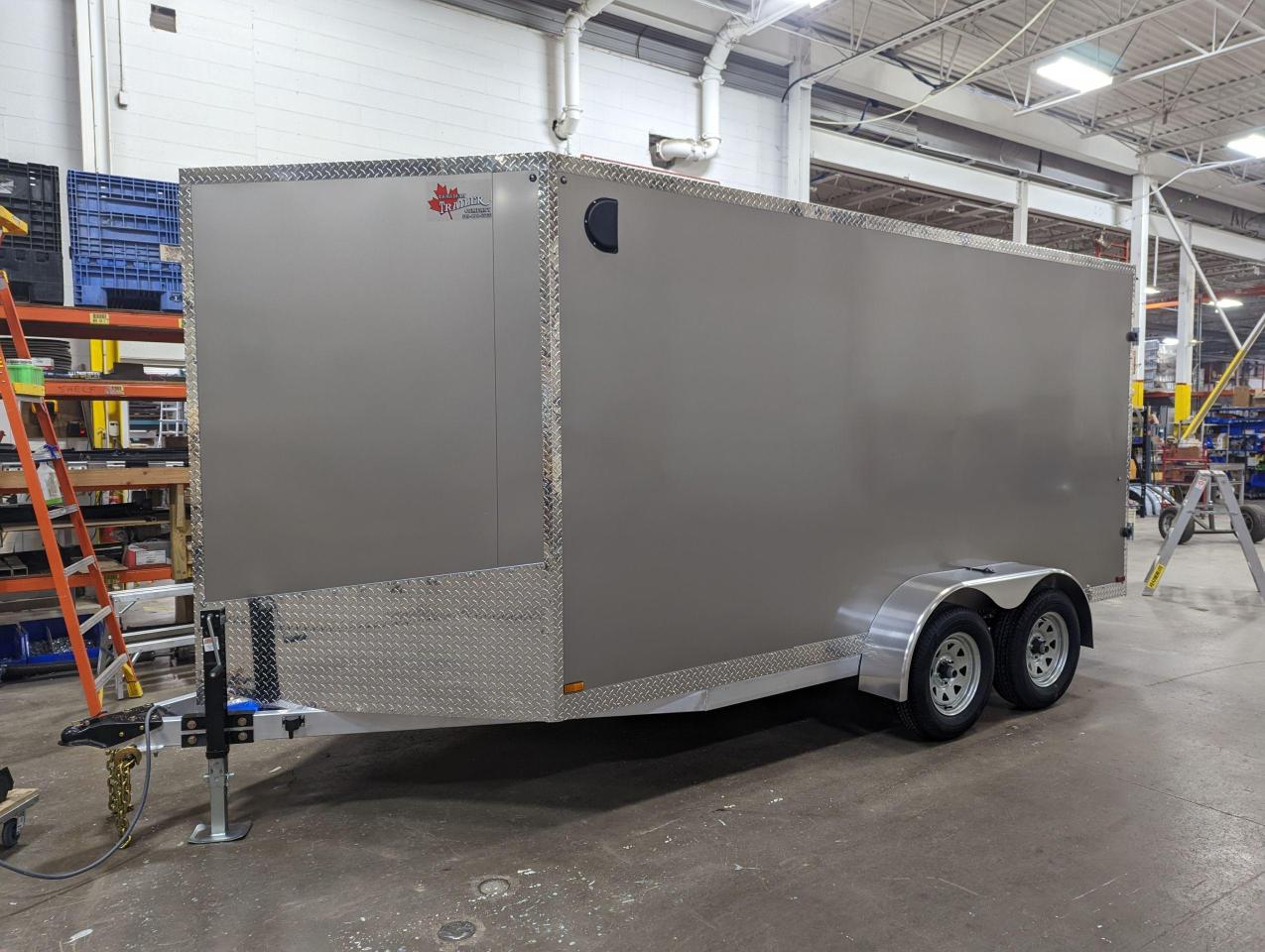 2023 Canadian Trailer Company 7x14 V Nose Cargo Trailer Aluminum Photo8