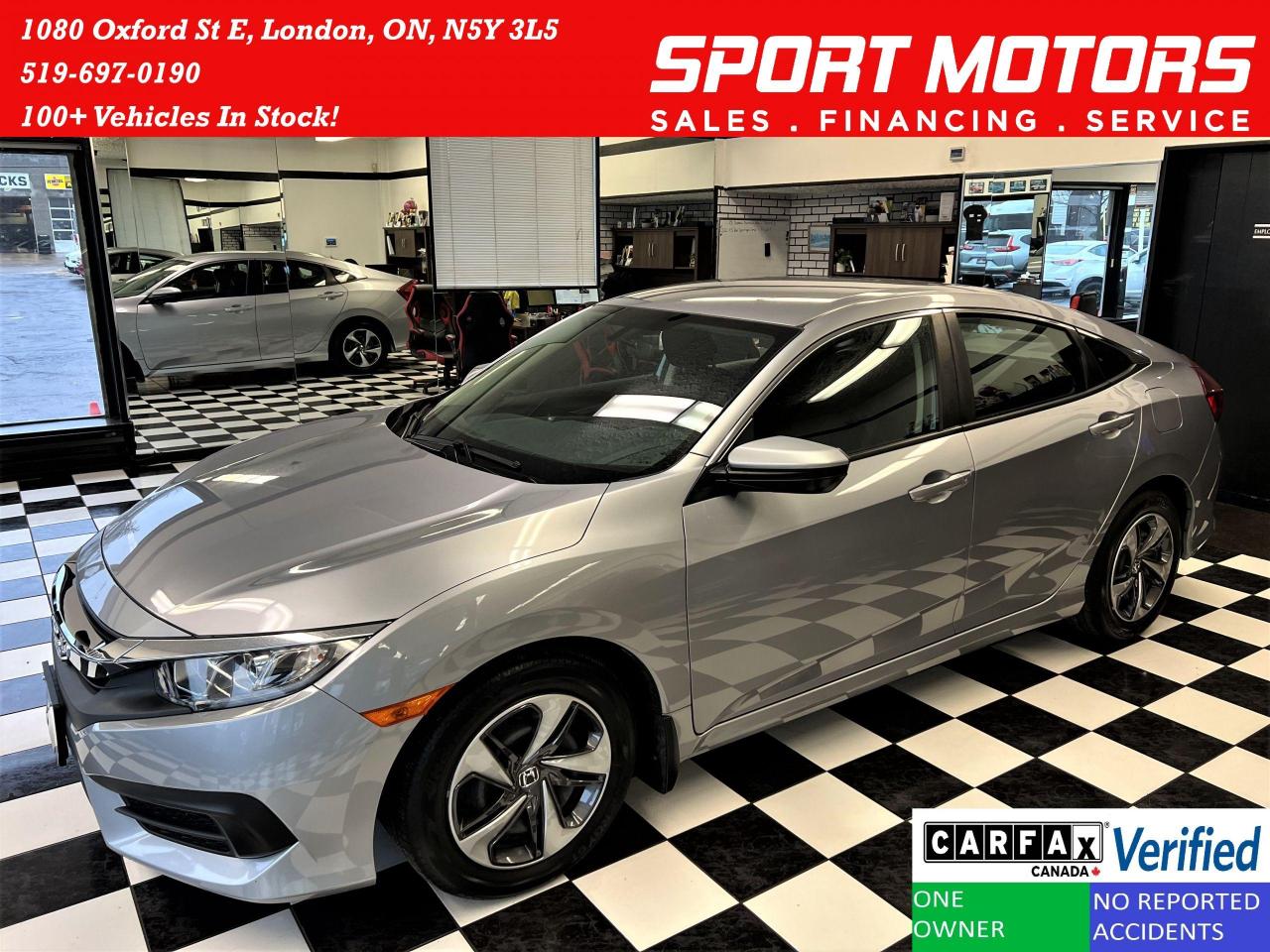 2018 Honda Civic LX+Camera+ApplePlay+Heated Seats+CLEANC ARFAX