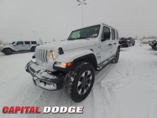 This Jeep Wrangler boasts a Regular Unleaded V-6 3.6 L engine powering this Automatic transmission. WHEELS: 18 X 7.5 TECH GREY MACHINED FACE -inc: Tires: P255/70R18 All-Terrain, TRANSMISSION: 8-SPEED TORQUEFLITE AUTO (STD), TRAILER TOW & HD ELECTRICAL GROUP -inc: Class II Hitch Receiver, 700 Amp Maintenance Free Battery, 4- and 7-Pin Wiring Harness, 240 Amp Alternator, 4 Auxiliary Switches.*This Jeep Wrangler Comes Equipped with These Options *QUICK ORDER PACKAGE 24G SAHARA -inc: Engine: 3.6L Pentastar VVT V6 w/ESS, Transmission: 8-Speed TorqueFlite Auto , TIRES: P255/70R18 ALL-TERRAIN, SIDE STEPS W/DIAMOND-PLATE PATTERN, GVWR: 2,494 KGS (5,500 LBS) (STD), ENGINE: 3.6L PENTASTAR VVT V6 W/ESS, COLD WEATHER GROUP -inc: Heated Steering Wheel, Remote Start System, Tires: P255/70R18 All-Terrain, Front Heated Seats, BRIGHT WHITE, BODY-COLOUR 3-PIECE HARDTOP, BLACK, CLOTH BUCKET SEATS W/SAHARA LOGO, Wheels: 18 x 7.5 Machined w/Grey Spokes.* Why Buy From Us? *Thank you for choosing Capital Dodge as your preferred dealership. We have been helping customers and families here in Ottawa for over 60 years. From our old location on Carling Avenue to our Brand New Dealership here in Kanata, at the Palladium AutoPark. If youre looking for the best price, best selection and best service, please come on in to Capital Dodge and our Friendly Staff will be happy to help you with all of your Driving Needs. You Always Save More at Ottawas Favourite Chrysler Store* Visit Us Today *A short visit to Capital Dodge Chrysler Jeep located at 2500 Palladium Dr Unit 1200, Kanata, ON K2V 1E2 can get you a trustworthy Wrangler today!