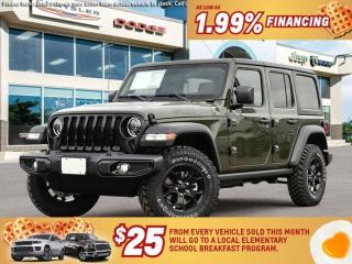 New 2023 Jeep Wrangler Willys | Removable Hard Top | Backup Camera | for sale in Winnipeg, MB