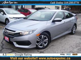 Used 2017 Honda Civic LX,Auto, A/C,Bluetooth,Backup Camera,Certified for sale in Kitchener, ON
