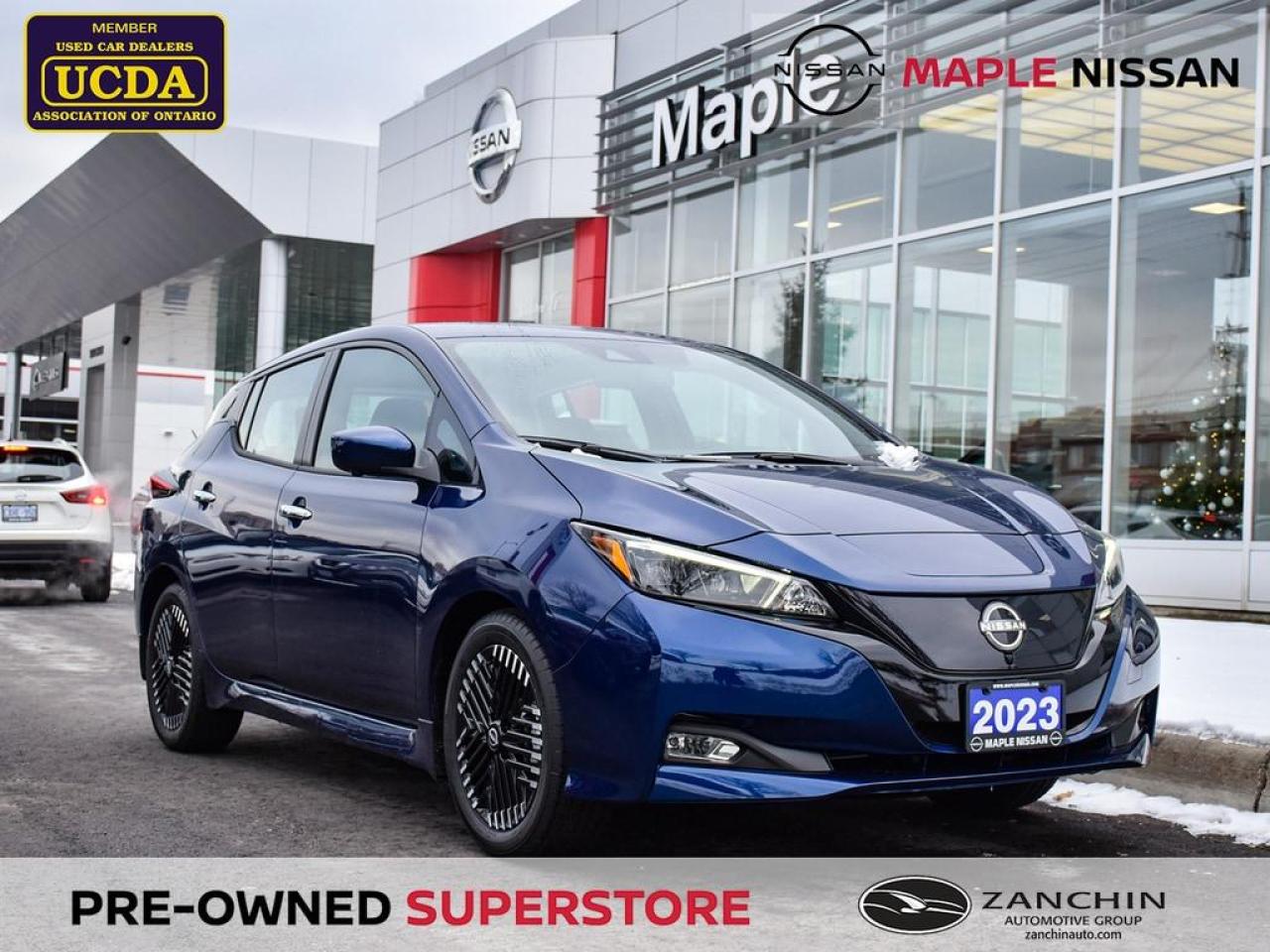 Used 2023 Nissan Leaf SV Fully Electric Navi Blind Spot Apple Carplay for sale in Maple, ON