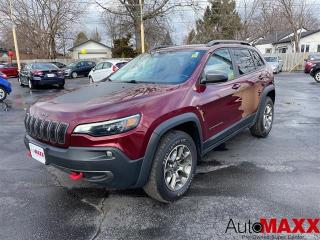Used 2020 Jeep Cherokee Trailhawk 4x4 -LTHR, REAR CAM, SAT RADIO, UCONNECT for sale in Windsor, ON
