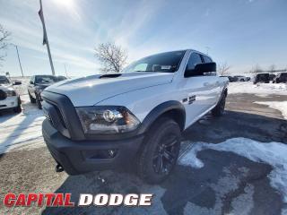 This Ram 1500 Classic boasts a Regular Unleaded V-8 5.7 L engine powering this Automatic transmission. UTILITY GROUP -inc: LED Fog Lamps, TRANSMISSION: 8-SPEED TORQUEFLITE AUTOMATIC (DFK), TIRES: P275/60R20 BSW ALL-SEASON (STD).* This Ram 1500 Classic Features the Following Options *TECHNOLOGY PACKAGE I -inc: Push-Button Start, Remote Proximity Keyless Entry, Body-Colour Door Handles, QUICK ORDER PACKAGE 26F WARLOCK -inc: Engine: 5.7L HEMI VVT V8 w/FuelSaver MDS, Transmission: 8-Speed TorqueFlite Automatic (DFK), Black Powder-Coated Rear Bumper, Black 5.7L Hemi Badge, Black RAMs Head Tailgate Badge, Black 4x4 Badge, B-Pillar Black-Out, Semi-Gloss Black Wheel Centre Hub, Bi-Function Halogen Projector Headlamps, Raised Ride Height, Rear Heavy-Duty Shock Absorbers, Sport Tail Lamps, Black Exterior Badging, Black Powder-Coated Front Bumper, Warlock Package, Black Grille w/RAM Lettering, Black Headlamp Filler Panel, Dedicated Daytime Running Lights, Front Wheel Well Liners, Warlock Interior Accents, Black Wheel Flares , REMOTE START & SECURITY ALARM GROUP -inc: Remote Start System, Security Alarm, MOPAR SPORT PERFORMANCE HOOD -inc: MOPAR Sport Performance Hood Decal, MOPAR FRONT & REAR ALL-WEATHER FLOOR MATS, LUXURY GROUP -inc: Auto-Dimming Rearview Mirror, Leather-Wrapped Steering Wheel, Exterior Mirrors w/Turn Signals, Rear Dome Lamp w/On/Off Switch, LED Bed Lighting, Steering Wheel-Mounted Audio Controls, Exterior Mirrors w/Courtesy Lamps, Glove Box Lamp, Auto-Dimming Exterior Driver Mirror, 7 Customizable In-Cluster Display, Universal Garage Door Opener, Power Folding Exterior Mirrors, 2nd Row In-Floor Storage Bins, Black Power Fold Heated Mirrors w/Signals, Sun Visors w/Illuminated Vanity Mirrors, Overhead Console/Garage Door Opener, HEATED SEATS & WHEEL GROUP -inc: Heated Steering Wheel, Front Heated Seats, GVWR: 3,129 KGS (6,900 LBS), ENGINE: 5.7L HEMI VVT V8 W/FUELSAVER MDS -inc: GVWR: 3,129 kgs (6,900 lbs), Electronically Controlled Throttle, Heavy-Duty Engine Cooling, Black Dual Exhaust Tips, Next Generation Engine Controller, Engine Oil Heat Exchanger, Hemi Badge, Heavy-Duty Transmission Oil Cooler, Engine Calibration Flash - V2, ELECTRONICS CONVENIENCE GROUP -inc: SiriusXM Satellite Radio.* Why Buy From Us? *Thank you for choosing Capital Dodge as your preferred dealership. We have been helping customers and families here in Ottawa for over 60 years. From our old location on Carling Avenue to our Brand New Dealership here in Kanata, at the Palladium AutoPark. If youre looking for the best price, best selection and best service, please come on in to Capital Dodge and our Friendly Staff will be happy to help you with all of your Driving Needs. You Always Save More at Ottawas Favourite Chrysler Store* Stop By Today *For a must-own Ram 1500 Classic come see us at Capital Dodge Chrysler Jeep, 2500 Palladium Dr Unit 1200, Kanata, ON K2V 1E2. Just minutes away!
