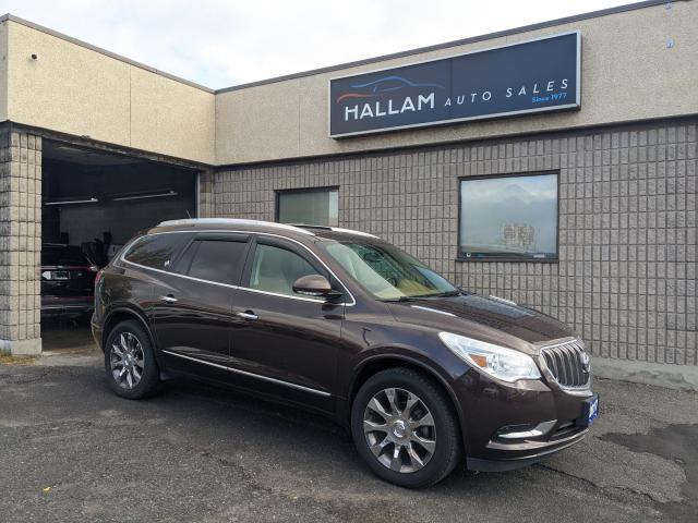 2017 Buick Enclave Leather Saddle Brown leather int., Navigation, Back up camera, Heated & Cooled seats, Bose sound system