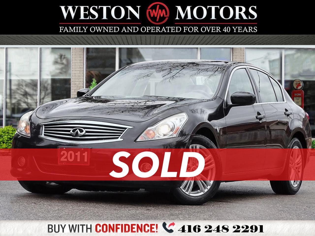 2011 Infiniti G37 AWD*HEATED SEATS*PWR GROUP*REV CAM+REAR SENSORS!*