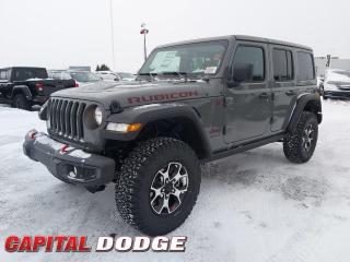 This Jeep Wrangler delivers a Intercooled Turbo Premium Unleaded I-4 2.0 L engine powering this Automatic transmission. WHEELS: 17 X 7.5 POLISHED ALUMINUM W/BLACK, TRANSMISSION: 8-SPEED TORQUEFLITE AUTO -inc: Selec-Speed Control, TIRES: LT285/70R17C BSW ON/OFF-ROAD (STD).* This Jeep Wrangler Features the Following Options *QUICK ORDER PACKAGE 22R RUBICON -inc: Engine: 2.0L DOHC I-4 DI Turbo w/ESS, Transmission: 8-Speed TorqueFlite Auto , STING-GREY, GVWR: 2,630 KGS (5,800 LBS) (STD), ENGINE: 2.0L DOHC I-4 DI TURBO W/ESS, BODY-COLOUR 3-PIECE HARDTOP -inc: Freedom Panel Storage Bag, Rear Window Defroster, Rear Window Wiper w/Washer, BLACK, CLOTH SEATS W/RUBICON LOGO & UTILITY GRID, 4.10 REAR AXLE RATIO (STD), Voice Activated Dual Zone Front Automatic Air Conditioning, Variable Intermittent Wipers, Urethane Gear Shifter Material.* Why Buy From Us? *Thank you for choosing Capital Dodge as your preferred dealership. We have been helping customers and families here in Ottawa for over 60 years. From our old location on Carling Avenue to our Brand New Dealership here in Kanata, at the Palladium AutoPark. If youre looking for the best price, best selection and best service, please come on in to Capital Dodge and our Friendly Staff will be happy to help you with all of your Driving Needs. You Always Save More at Ottawas Favourite Chrysler Store* Visit Us Today *Treat yourself- stop by Capital Dodge Chrysler Jeep located at 2500 Palladium Dr Unit 1200, Kanata, ON K2V 1E2 to make this car yours today!
