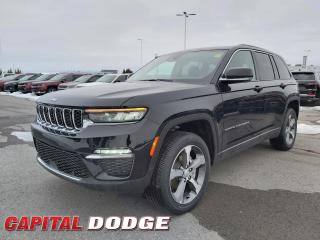 This Jeep Grand Cherokee boasts a Regular Unleaded V-6 3.6 L engine powering this Automatic transmission. WHEELS: 20 X 8.5 MACHINED PAINTED ALUMINUM -inc: Tires: 265/50R20 BSW All-Season LRR, TRANSMISSION: 8-SPEED TORQUEFLITE AUTOMATIC, TIRES: 265/50R20 BSW ALL-SEASON LRR.* This Jeep Grand Cherokee Features the Following Options *QUICK ORDER PACKAGE 22E -inc: Engine: 3.6L Pentastar VVT V6 w/ESS, Transmission: 8-Speed TorqueFlite Automatic , LUXURY TECH GROUP II -inc: Power Tilt/Telescope Steering Column, Integrated Off-Road Camera, Surround View Camera System, Rain-Sensing Windshield Wipers, Front/Rear Doors & Liftgate w/Passive Entry, Park-Sense Front & Rear Park Assist w/Stop, Wireless Charging Pad, Rear Back-Up Camera Washer, Ventilated Front Seats, Auto-Dimming Exterior Driver Mirror, 2nd-Row Manual Window Shades, Intersection Collision Assist System, A/D Digital Display Rearview Mirrors, Memory Steering Column, GLOBAL BLK W/GLOBAL BLK, CAPRI LEATHER-FACED SEATS W/PERFORATED INSERTS, FRONT PASSENGER INTERACTIVE DISPLAY, ENGINE: 3.6L PENTASTAR VVT V6 W/ESS (STD), DIAMOND BLACK CRYSTAL PEARL, COMMANDVIEW DUAL-PANE SUNROOF, 9 AMPLIFIED SPEAKERS W/SUBWOOFER -inc: 506 Watt Amplifier, Voice Activated Dual Zone Front Automatic Air Conditioning w/Front Infrared, Vinyl Door Trim Insert.* Why Buy From Us? *Thank you for choosing Capital Dodge as your preferred dealership. We have been helping customers and families here in Ottawa for over 60 years. From our old location on Carling Avenue to our Brand New Dealership here in Kanata, at the Palladium AutoPark. If youre looking for the best price, best selection and best service, please come on in to Capital Dodge and our Friendly Staff will be happy to help you with all of your Driving Needs. You Always Save More at Ottawas Favourite Chrysler Store* Stop By Today *Stop by Capital Dodge Chrysler Jeep located at 2500 Palladium Dr Unit 1200, Kanata, ON K2V 1E2 for a quick visit and a great vehicle!
