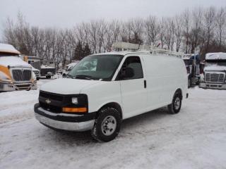 Used 2015 Chevrolet Express Cargo Van 2500 with shelving and ladder racks for sale in Winnipeg, MB