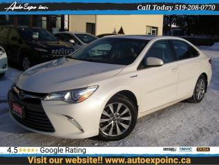 Used 2016 Toyota Camry Hybrid,XLE,GPS,Leather,Sunroof,Alloys,Certified, for sale in Kitchener, ON
