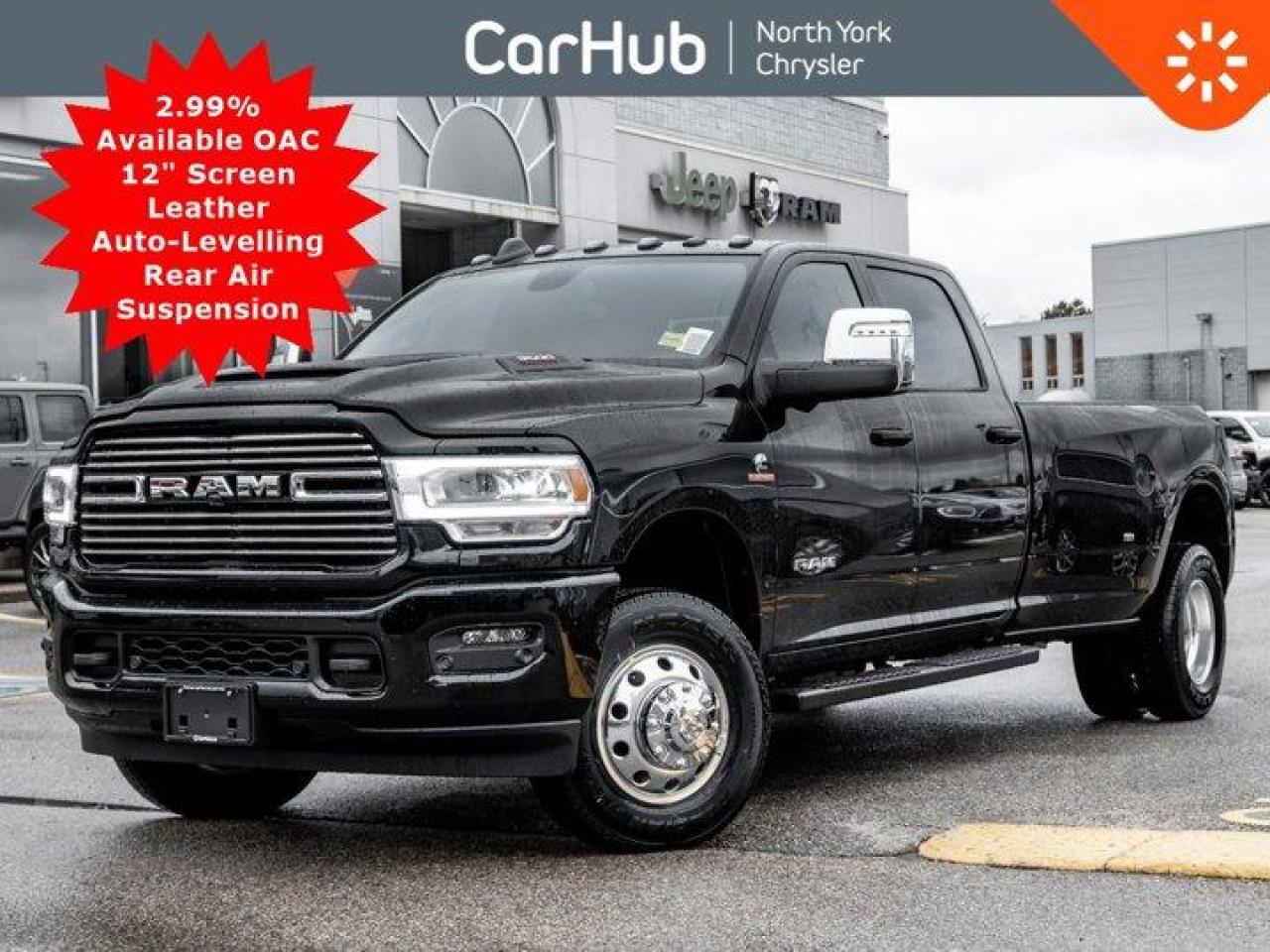 New 2023 RAM 3500 Laramie 4x4 Crew Cab 8' Box Dually AISIN Level F Grp Vented Leather Towing Tech & Sport Pkgs for sale in Thornhill, ON