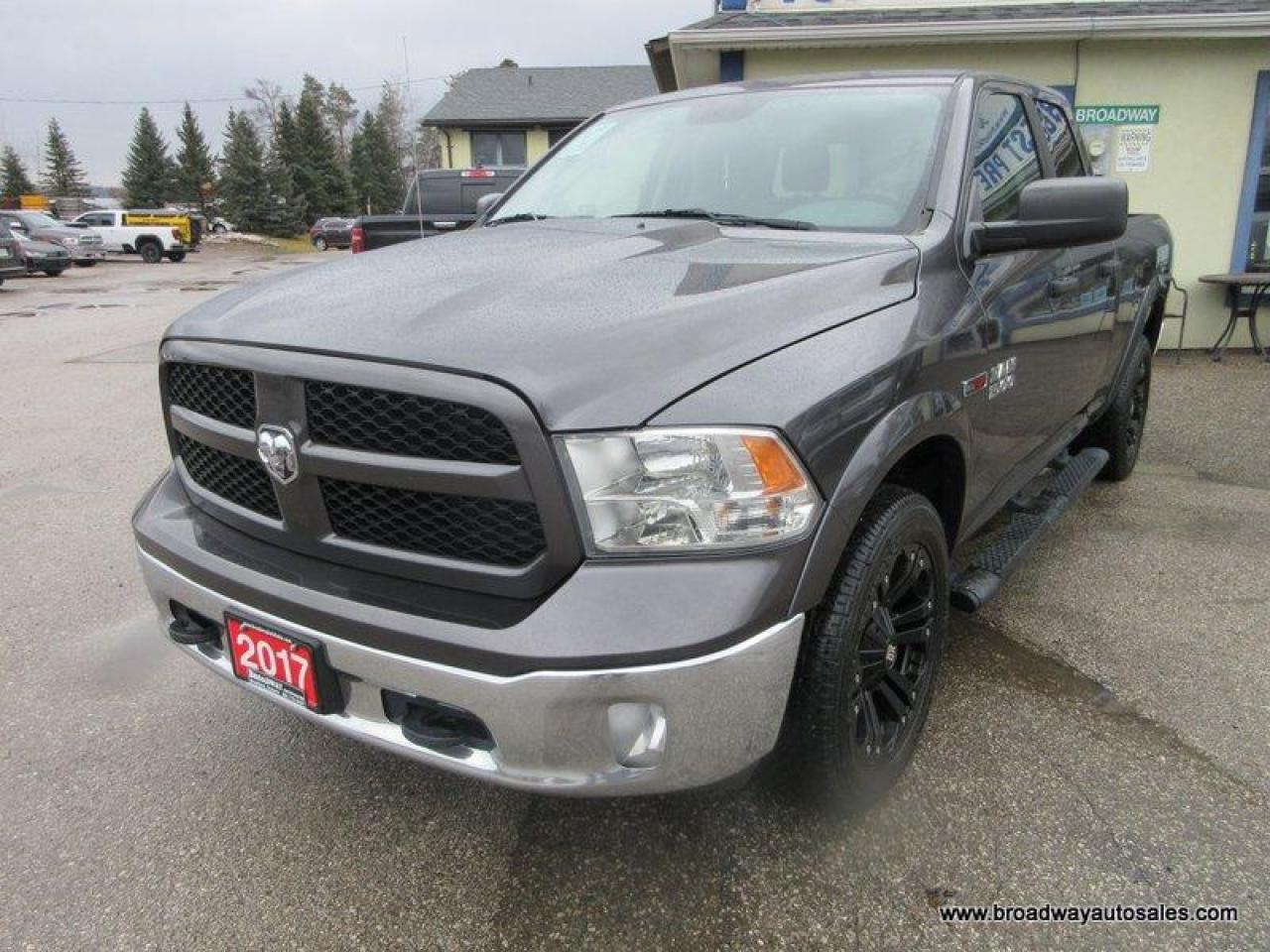 Used 2017 Dodge Ram 1500 POWER EQUIPPED OUTDOORSMAN-MODEL 5 PASSENGER 3.0L - ECO-DIESEL.. 4X4.. QUAD-CAB.. SHORTY.. NAVIGATION.. TRAILER BRAKE.. BACK-UP CAMERA.. for sale in Bradford, ON