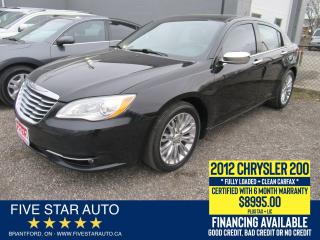 2012 Chrysler 200 Limited *Clean Carfax* Certified w/ 6 Mth Warranty - Photo #1