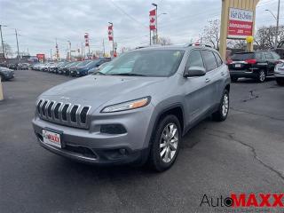Used 2016 Jeep Cherokee 4WD Limited - REAR CAM, NAV, REMOTE START, LTHR! for sale in Windsor, ON