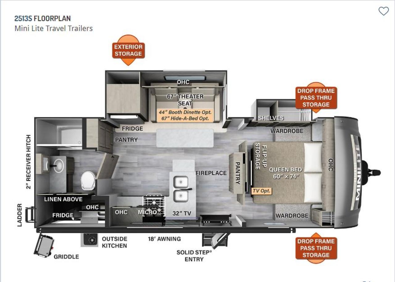 2023 Forest River ROCKWOOD ON ORDER MINI LITE - 2513