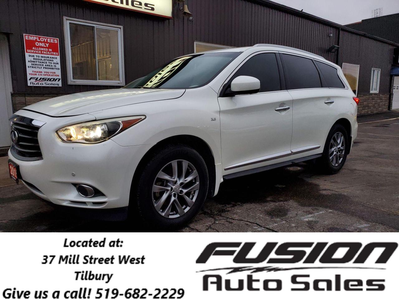 Used 2015 Infiniti QX60 AWD 4dr-7 PASS-V6-NAV-SUNROOF-LEATHER-REMOTE START for sale in Tilbury, ON