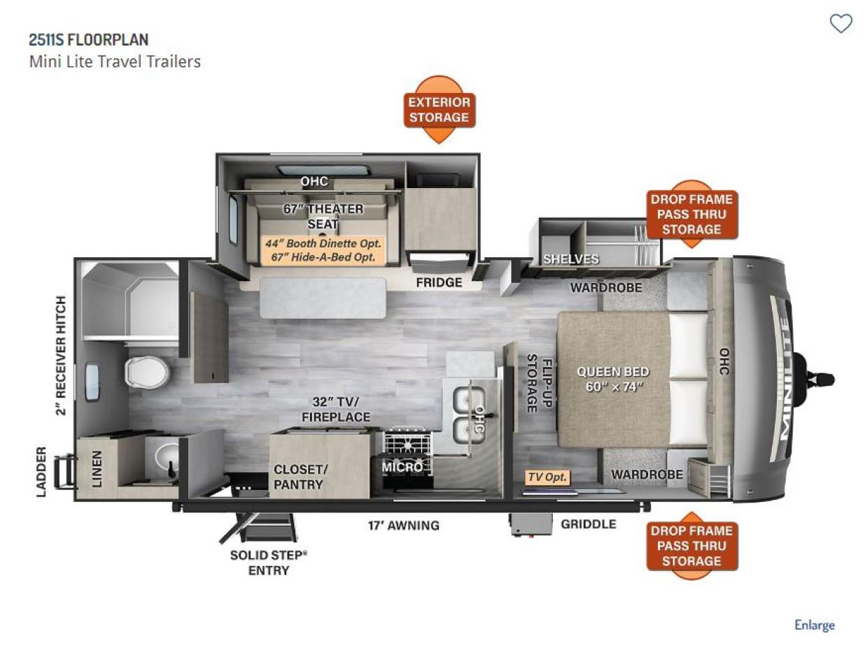 2023 Forest River ROCKWOOD ON ORDER MINI LITE - 2511S