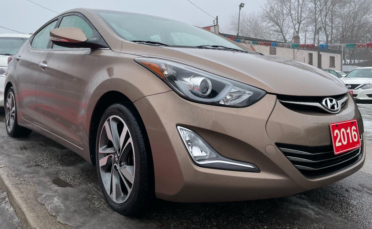 Used 2016 Hyundai Elantra Elanta Limited , Push button start, Cruise control, Backup camera,Navigation , Alloy wheels , Less kilometres  and much more for sale in Scarborough, ON