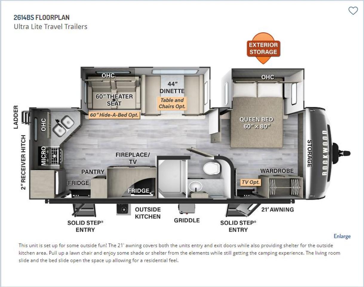 2023 Forest River ROCKWOOD ON ORDER ULTRALITE 2614