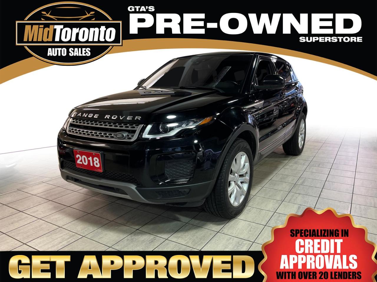 Used 2018 Land Rover Evoque SE - Navigation - Panoramic Glass Roof - Leather - Heated Steering Wheel - No Accidents - One Owner for sale in North York, ON