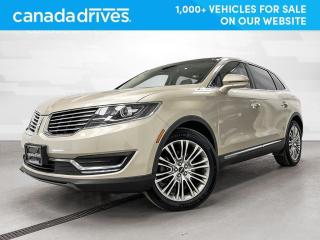 Used 2017 Lincoln MKX Reserve w/ Nav, Sunroof, Heated Seats, Rear Cam for sale in Saskatoon, SK