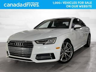 Used 2017 Audi A4 Technik w/ Leather Heated Seats, Nav for sale in Airdrie, AB