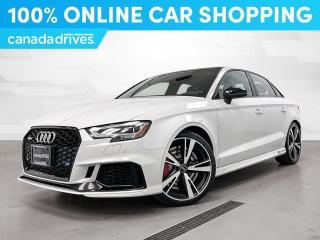 Used 2018 Audi RS 3 Quattro S Tronic w/Leather Heated Seats, Rear Cam for sale in Airdrie, AB