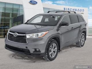 Used 2015 Toyota Highlander LE Local Vehicle | 8 Passenger | Heated Seats for sale in Winnipeg, MB