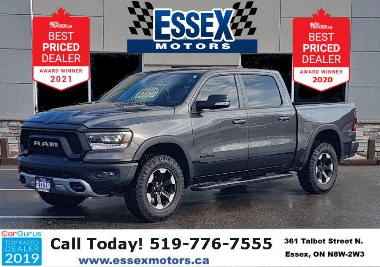 2019 RAM 1500 4x4*Heated Leather*Moon Roof*CarPlay*Hemi